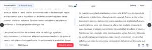 resumir textos IA