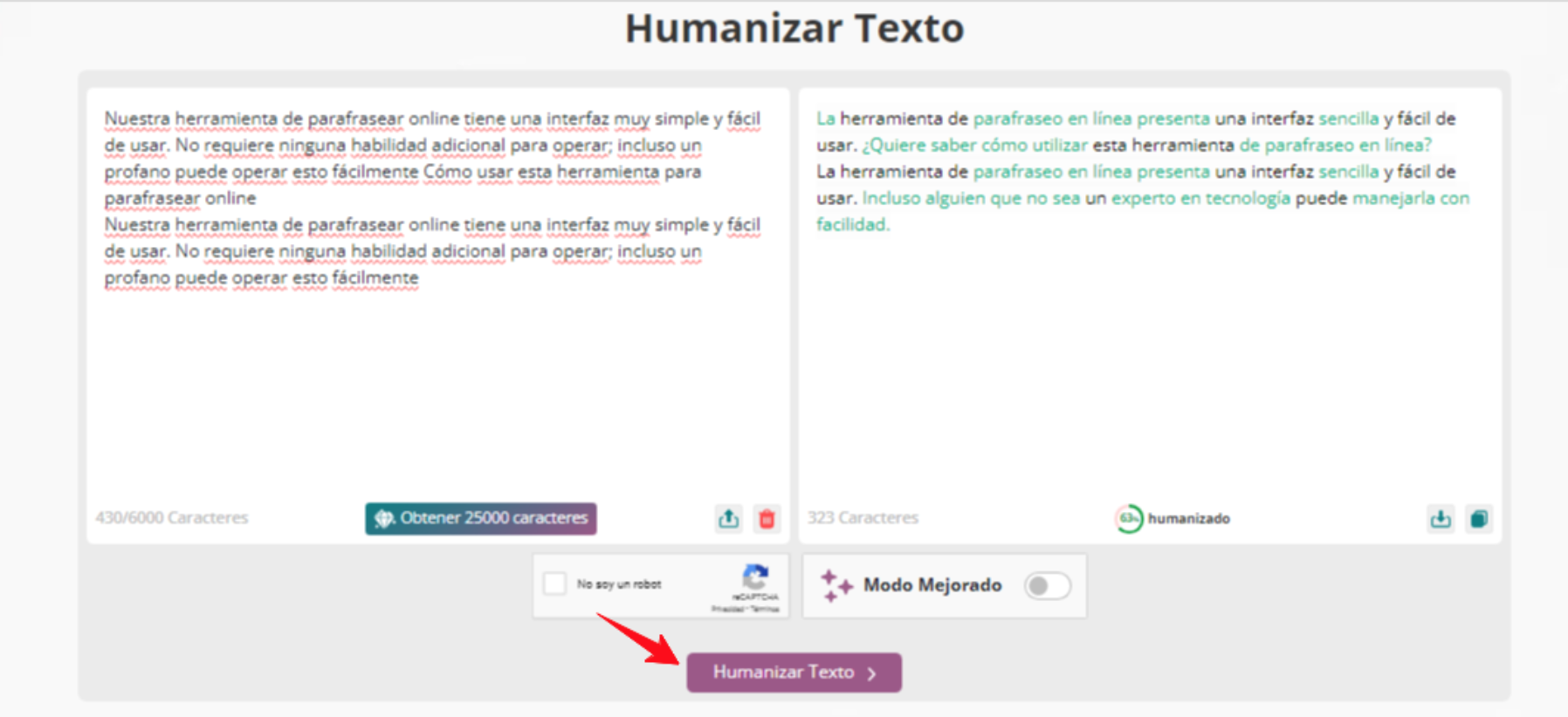 humanizar el contenido por IA